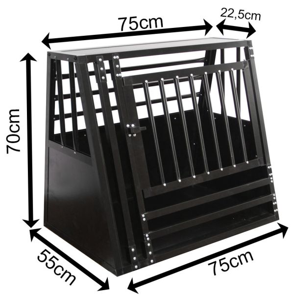  SafeCrate Large Wide med tröskel – Hundbur